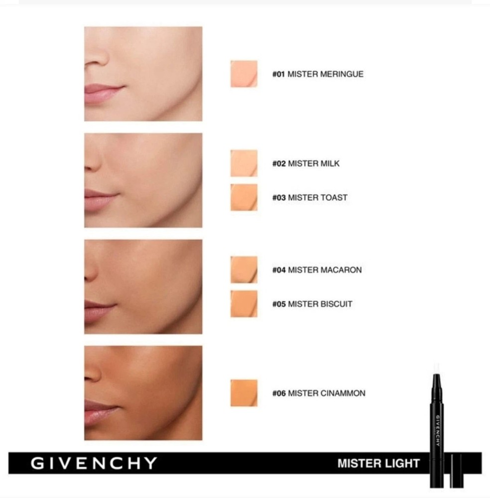 Givenchy Mister Light Instant Light Corrective Pen ~ #1 MISTER MERINGUE ~ NEW
