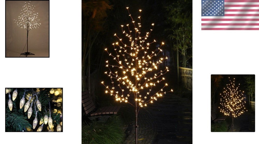 Charming 6.5FT Lighted Cherry Blossom Tree - Perfect for Weddings & Celebrations