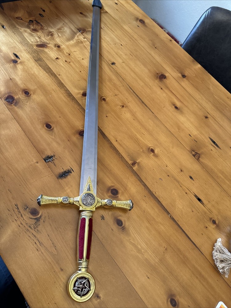 Masonic Sword, Gold Finished