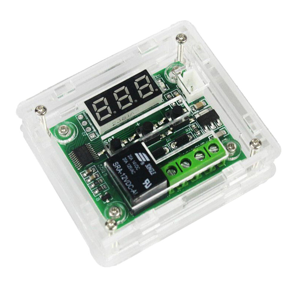 4x W1209 DC12V Digital Thermostat Temperature Control Switch Sensor With Case