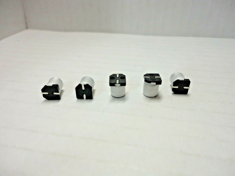 10 Pcs Pack Lot Set uF SMD Aluminum Electrolytic Solid Capacitor Surface Mounted