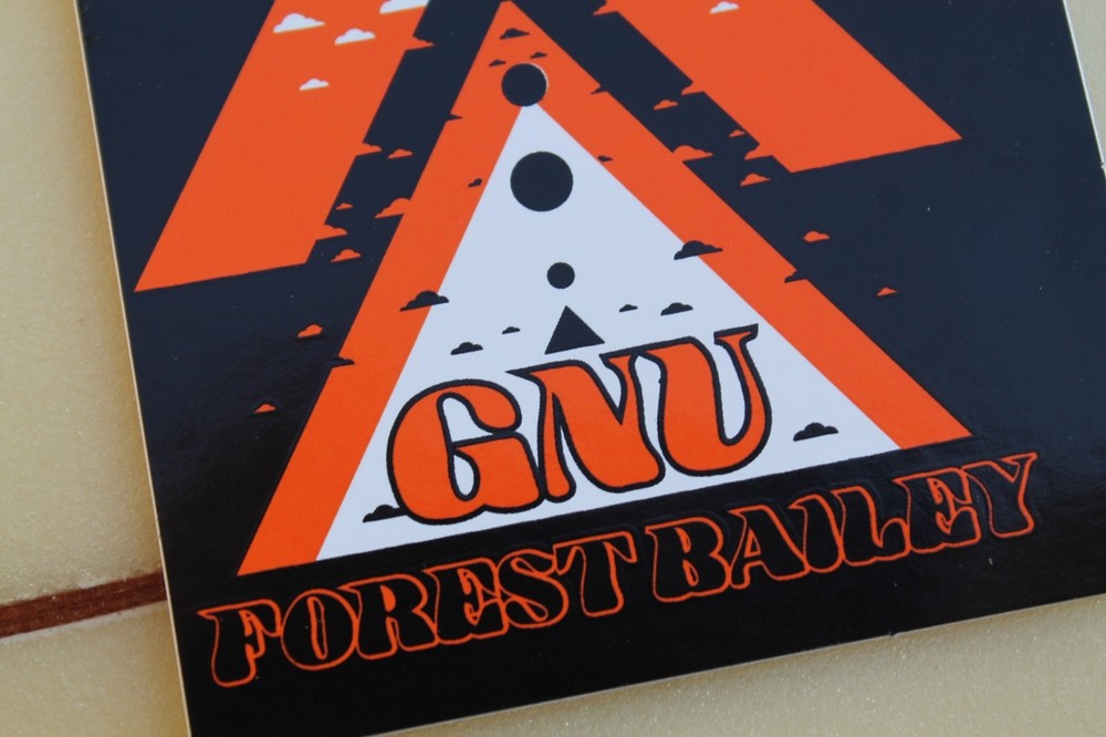 Forest Bailey GNU Snowboards Pro Team Rider Technology Snow Snowboarding STICKER