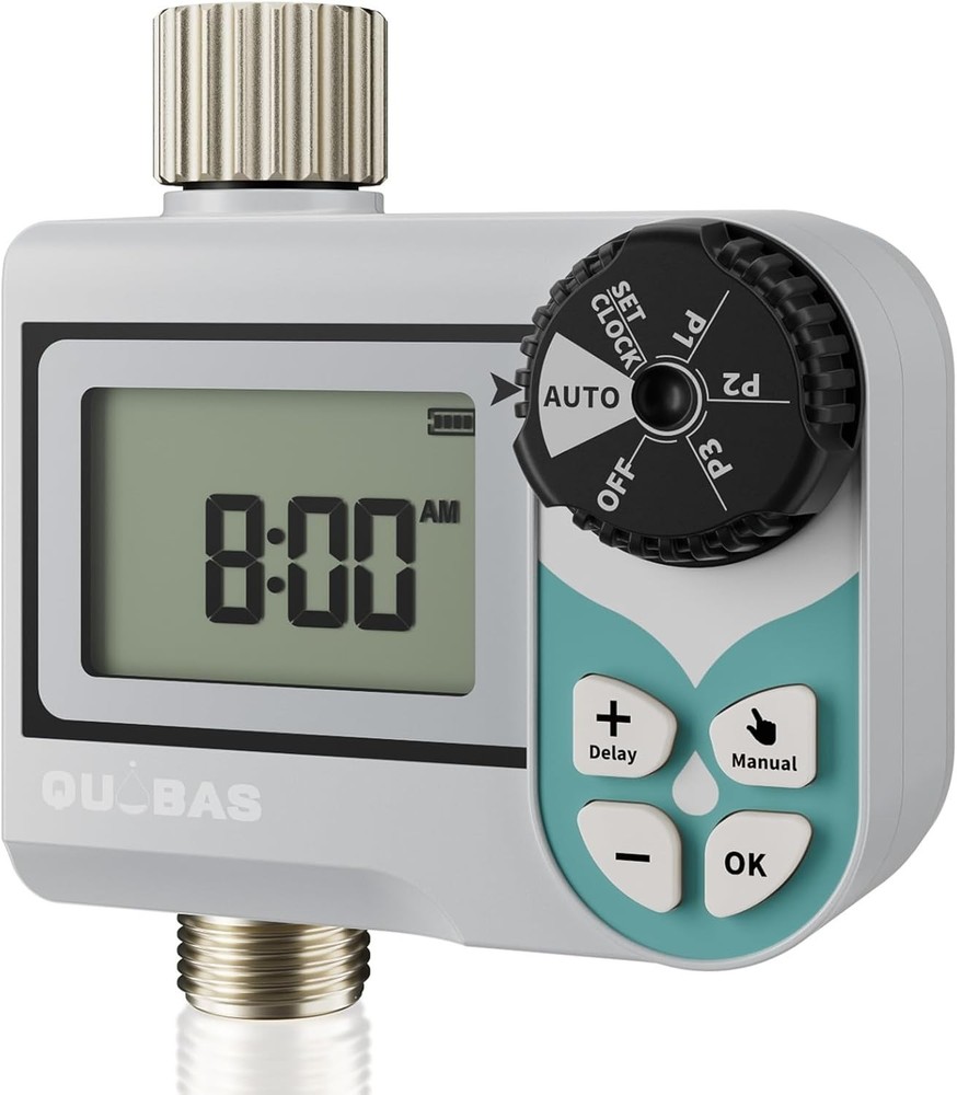 Low Pressure Water Timer, Weekly Programmable Sprinkler Timer with Brass Inle...