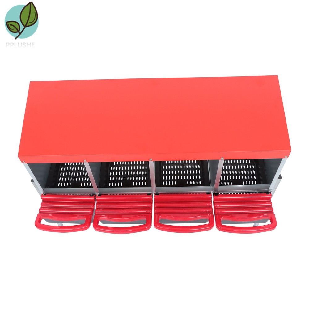 Better Environment 4 Hole Chicken Nesting Boxes Chicken Egg Laying Box W/ Perch