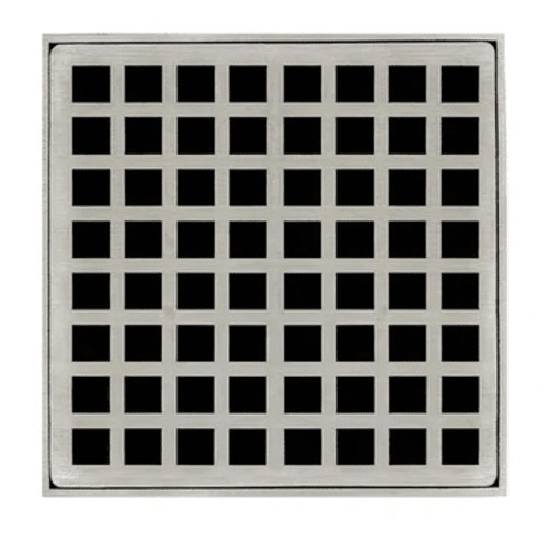 Infinity Drain  QD 5-3A SS  5" x 5" High Flow Drain Kit Satin Stainless