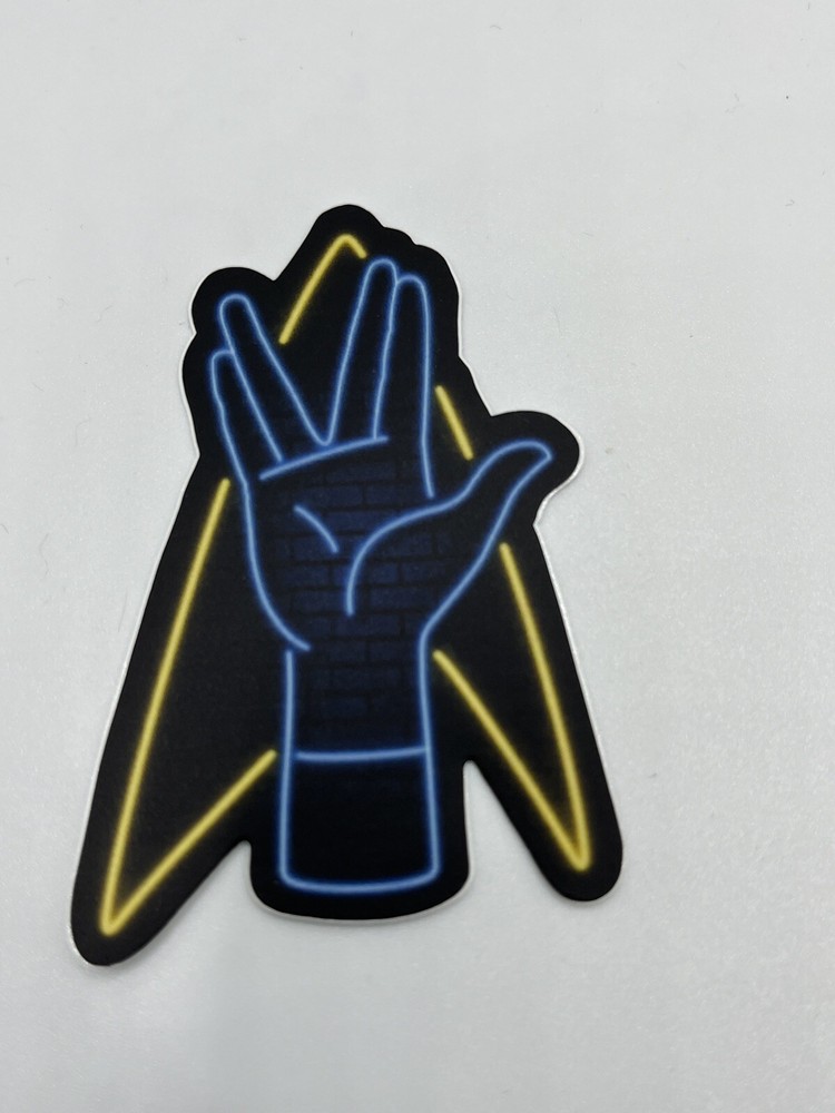Spock Star Trek Live Long And Prosper 3” Waterproof Sticker