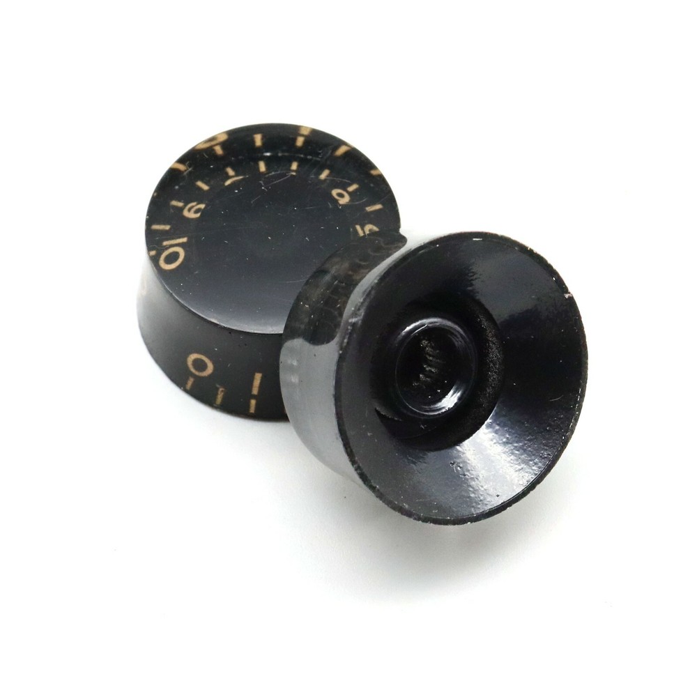 4Pcs Black Guitar Speed Control Knobs Tone Volume Knobs Pots for Electric Guitar