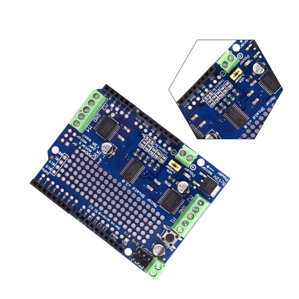 Programmable Motor Control Shield For for Arduino Using Standard I2C Protocol
