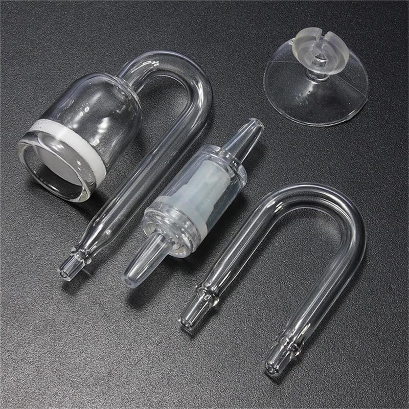 4 in 1 Aquarium Co2 Diffuser Set Carbon Dioxide Atomizer Check Valve U Shaped Co