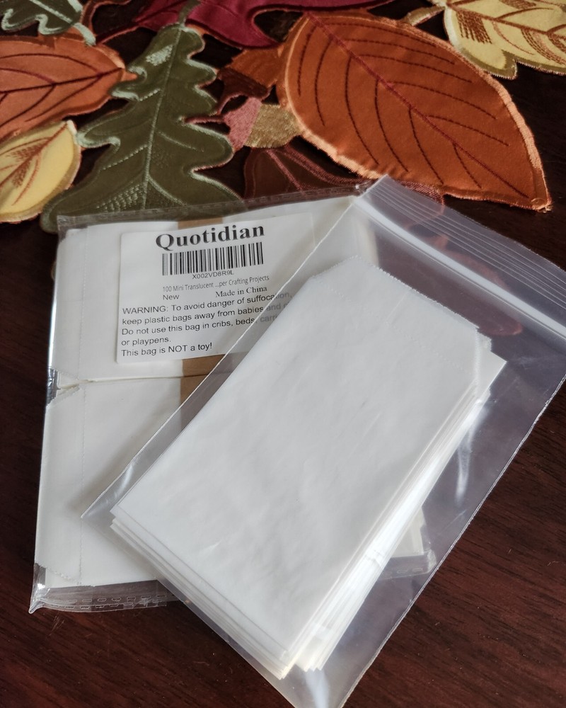 125 Mini Translucent Craft Bags