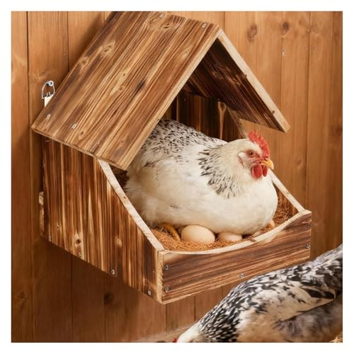 Chicken Nesting Boxes, Wall-Mounted Wooden Nesting Box,Specialized for Chicken