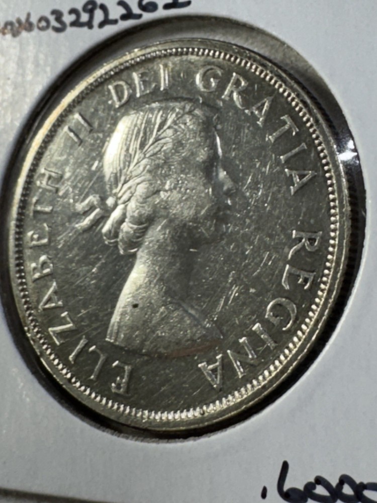1962 Canada $1 Silver Coin Cleaned