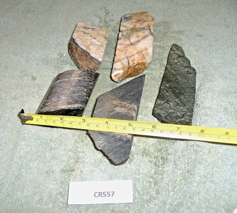 Core Samples From Alaska Gold Mine 5 Pieces  Split Drill Samples CRS57