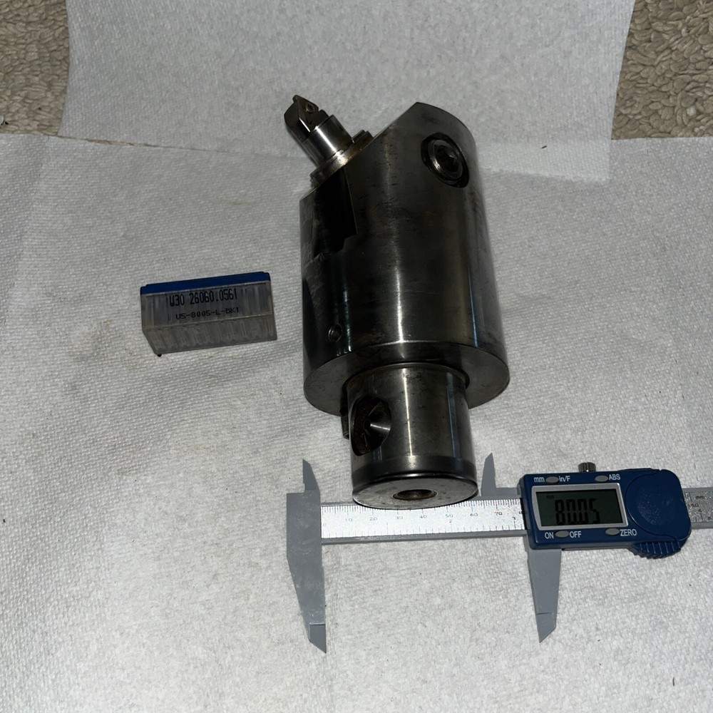 Komet ABS80 Micro Adjustable Boring Head 90-140mm 3.543-5.512 Range. 10 Inserts.