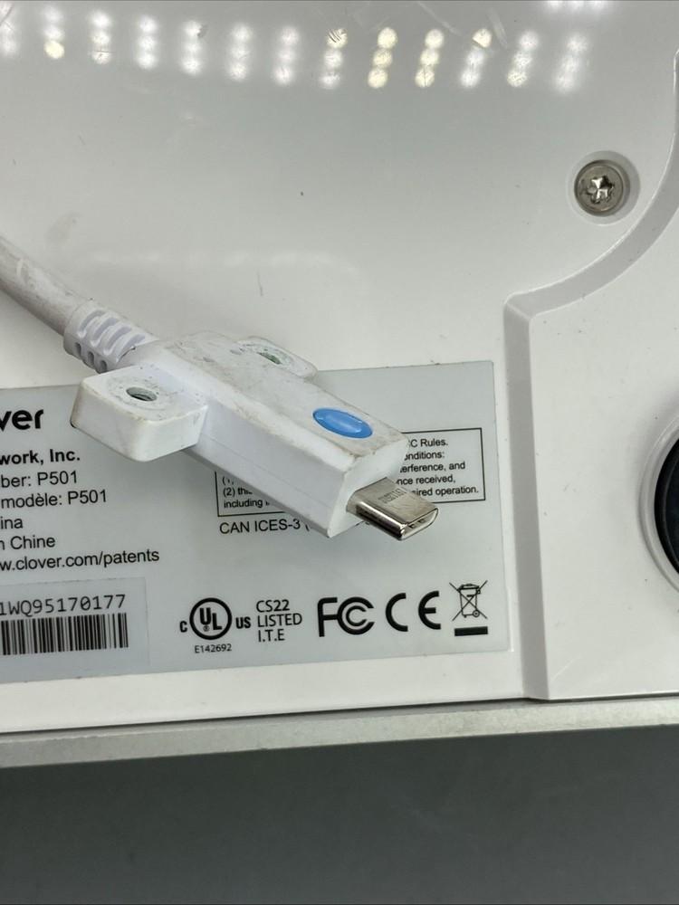Clover Station P501 Receipt Printer – White – Tested & Working