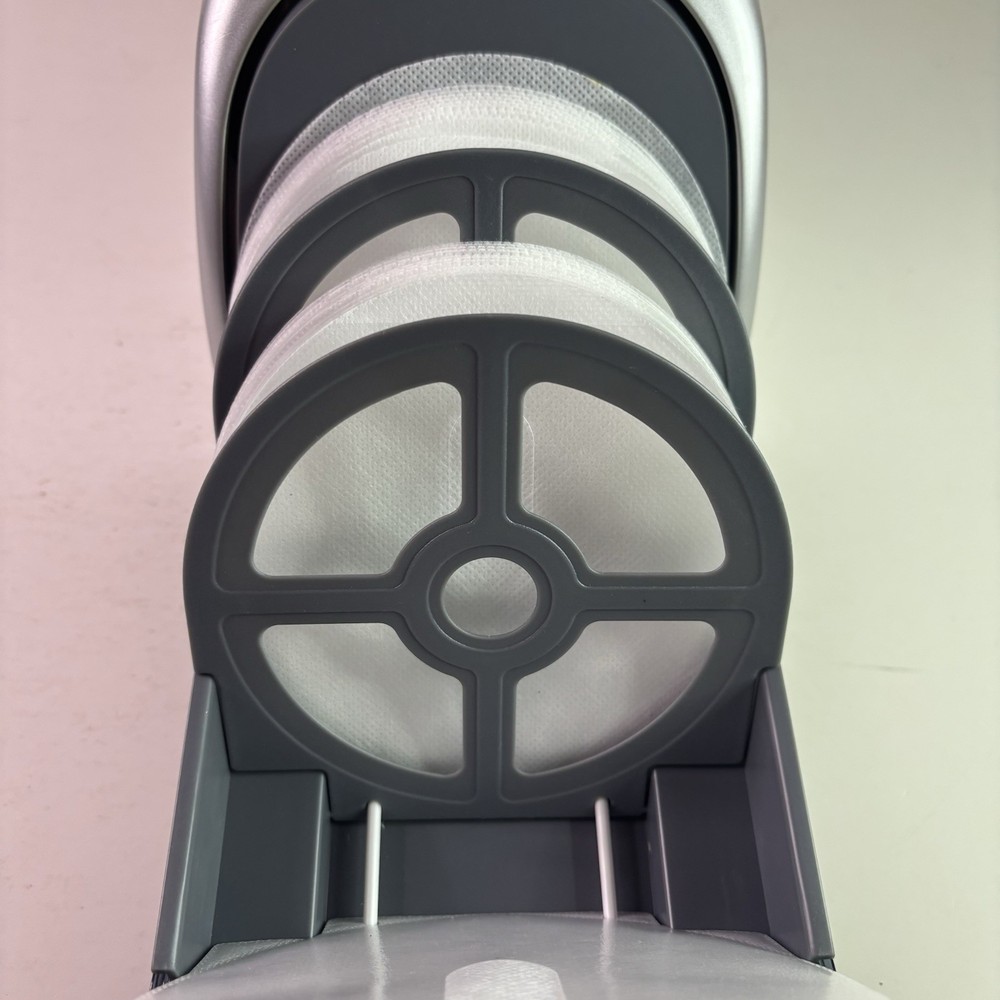 Fellowes CD DVD Desktop Push Open Retracting 60 Disc Storage Holder Working