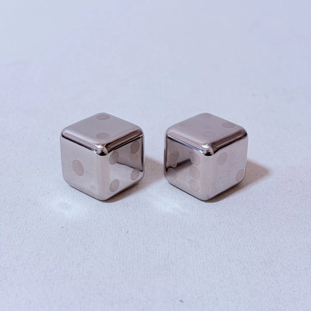 Dice Shaped Stainless Steel Ice Cube