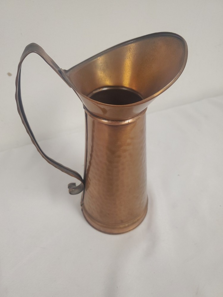 GREGORIAN SOILD COPPER PITCHER 11" USA