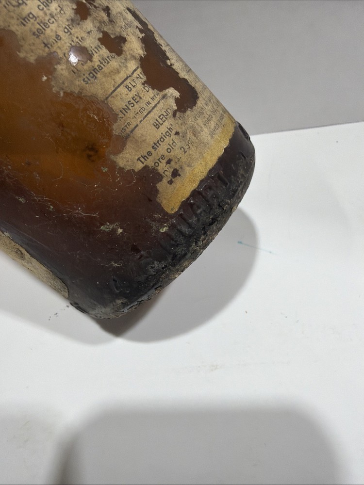 Vintage Kinsey Whiskey Bottle Empty