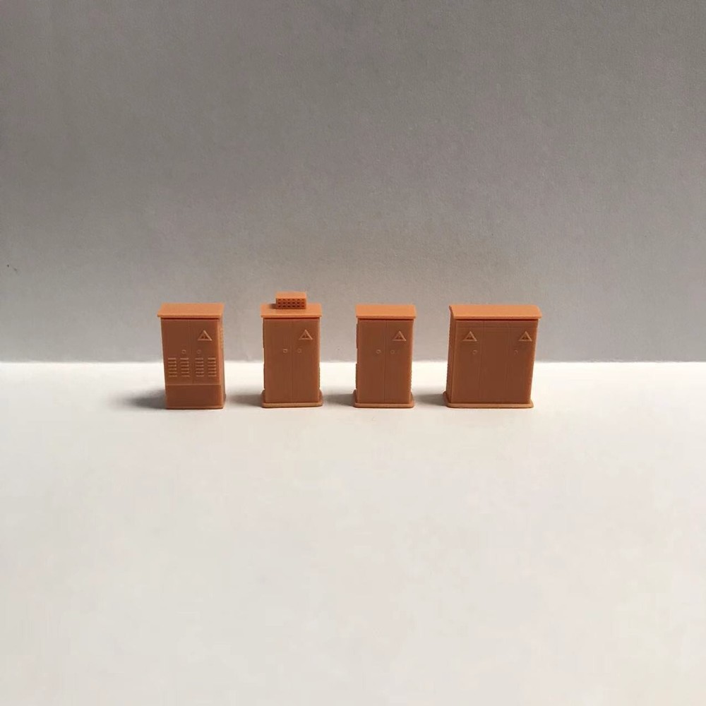 Electrical Distribution Transformer Boxes 1/64 S Scale Railroads Scenery