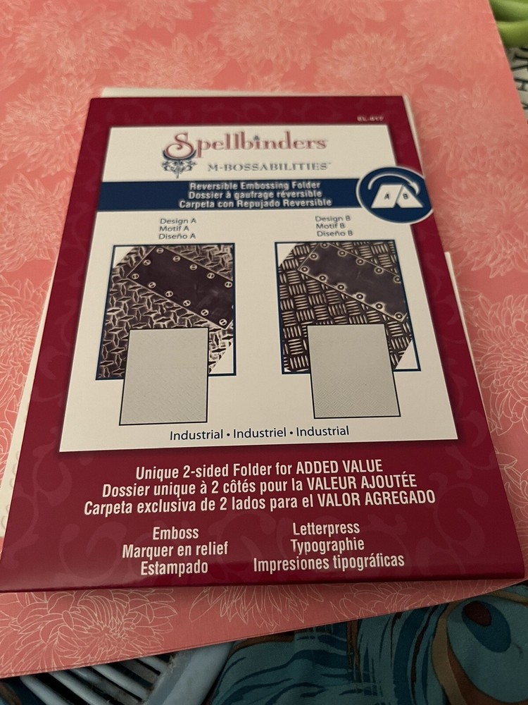 Spellbinders M-Bossabilities Reversible Embossing Folder Industrial