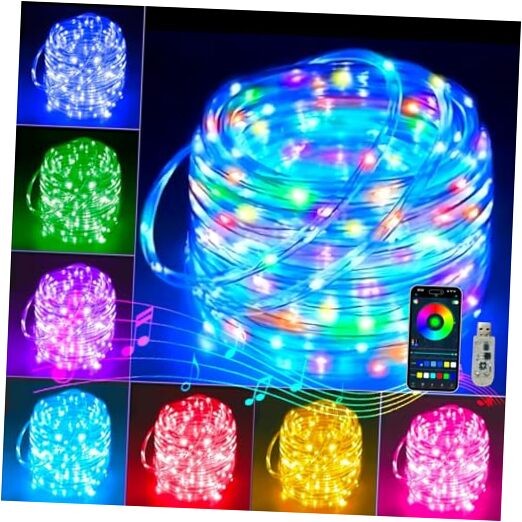 Smart LED Fairy String Light USB 10M/33FT Rainbow Light Waterproof USB-Rainbow