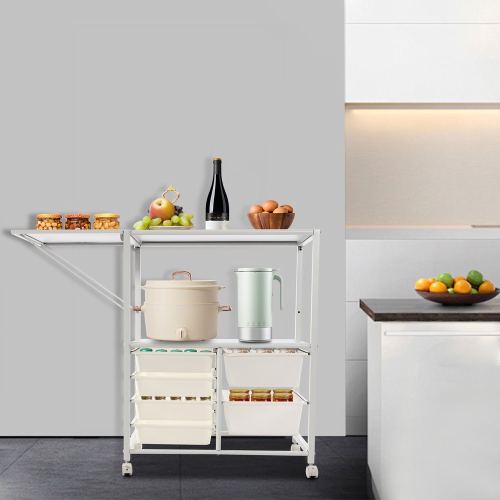 Storage Shelf, 2-Tier Organizer Shelf, Freestanding Space Saver Storage Shelf