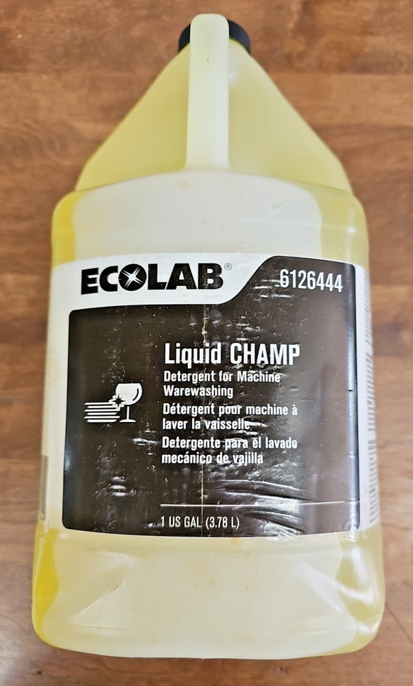 Ecolab Liquid Champ detergent for Machine Warewashing