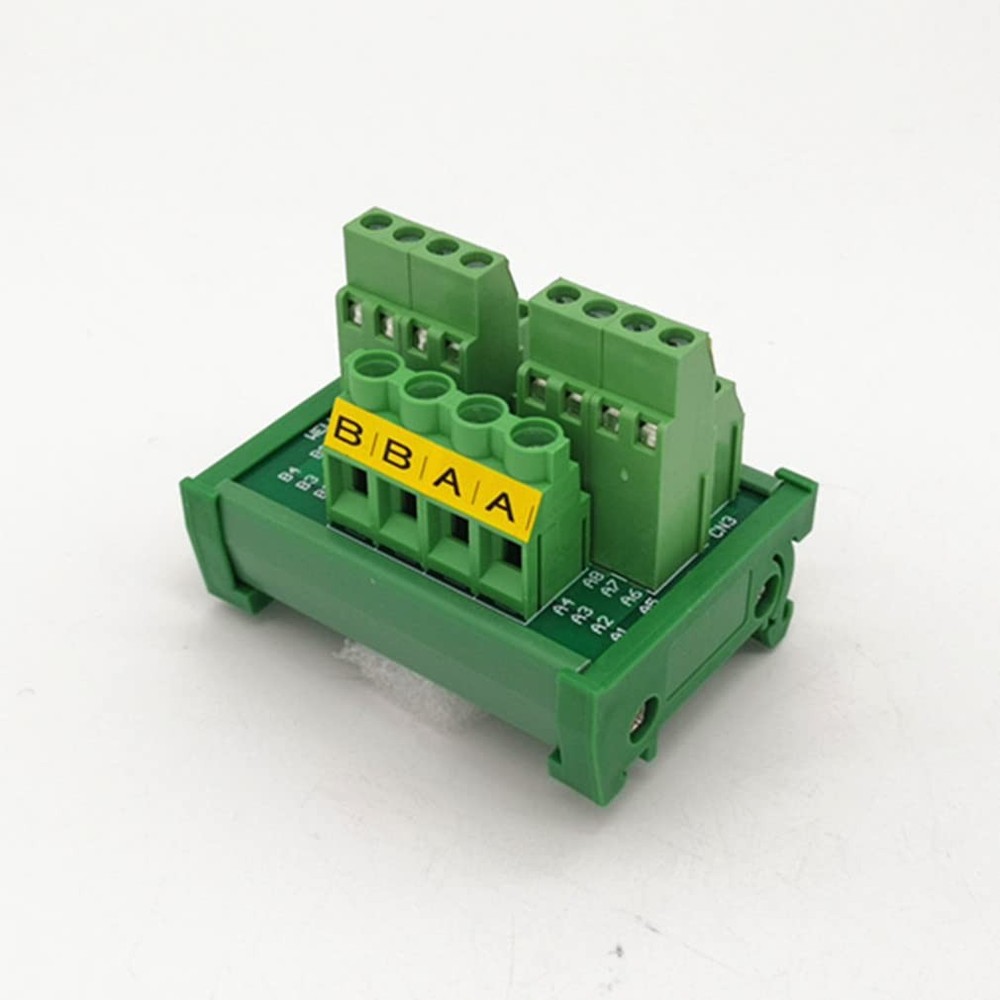 DIN Rail Mount 2x8 Position Power Distribution Module Board.