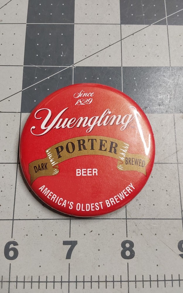 Yuengling Porter Dark Brewed Beer Pin Button