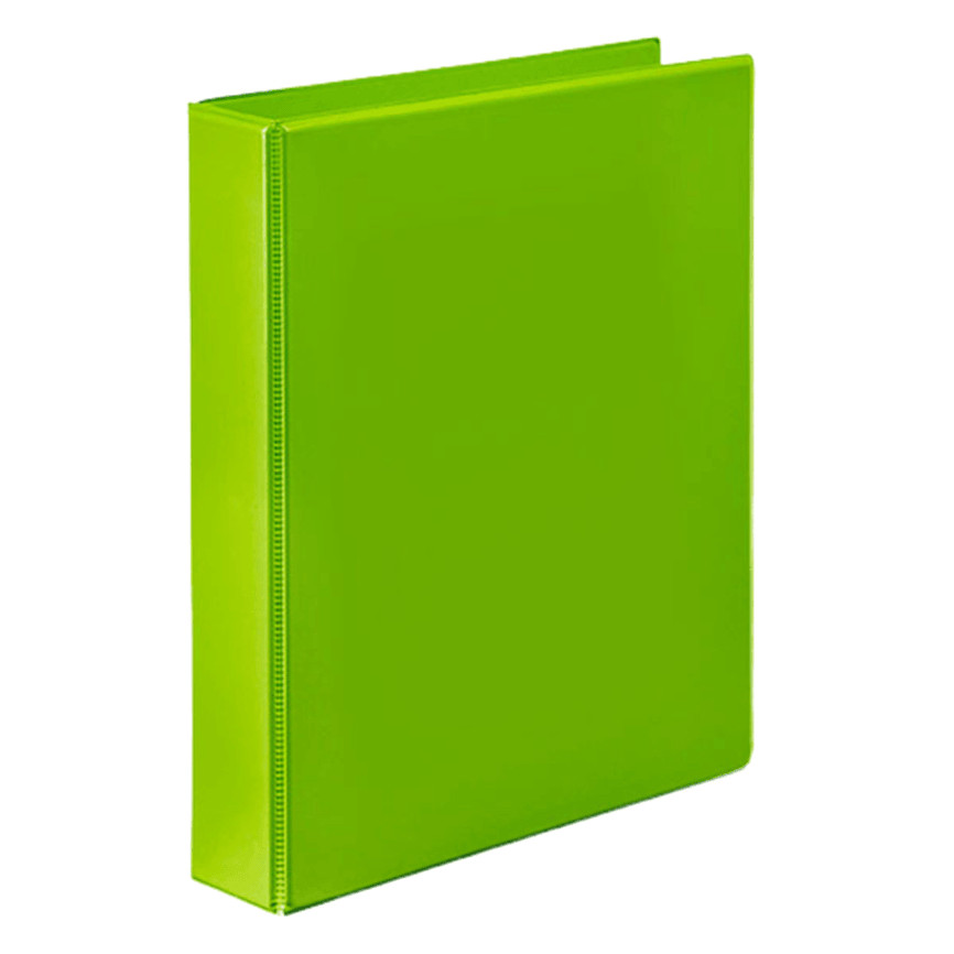 NEW Marbig Clear View Insert Ring Binder Folder 2D 25mm A4 Lime Green 20 Pack