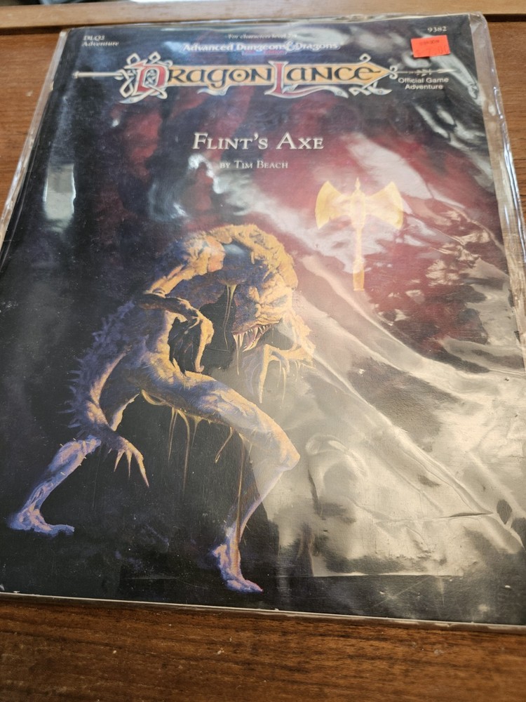 D&D DLQ2 Flint's Axe Advanced Dungeons Dragons AD&D 2nd Edition Dragonlance