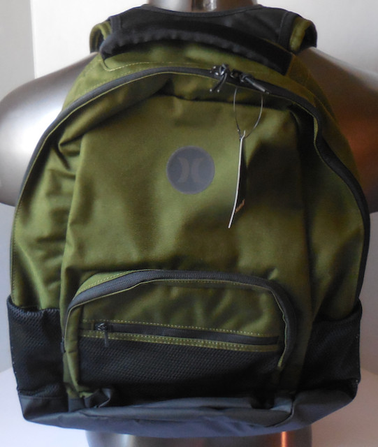 Hurley Patrol Backpack Lightweight  Olive Canvas/Black