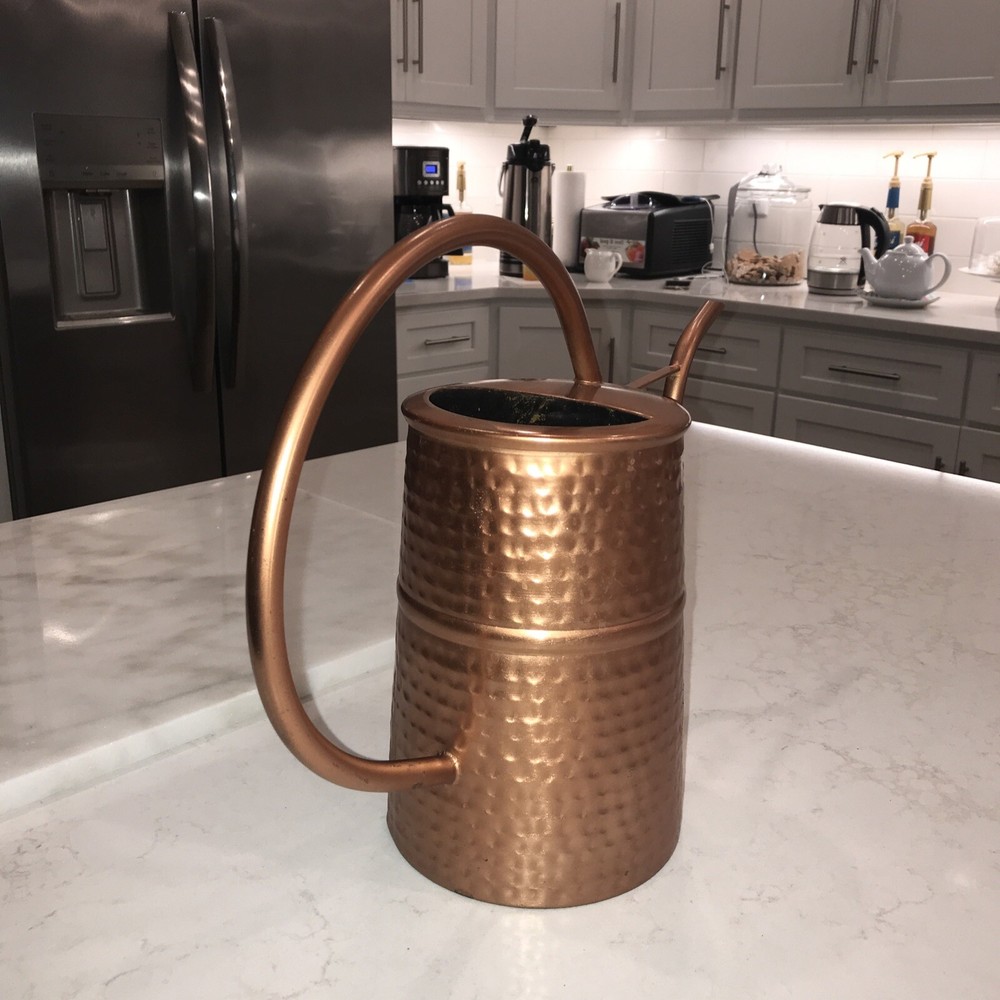 Plow & Hearth COPPER Color Hammered Tall Watering Can