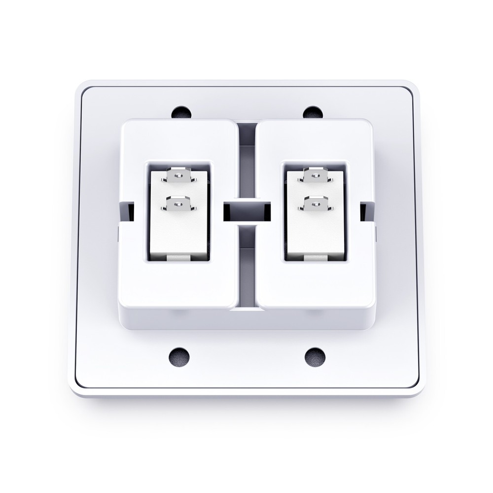 Single 2 Gang On-OFF 12V White Light Switch - RV Camper Trailer Marine Boat 12 V