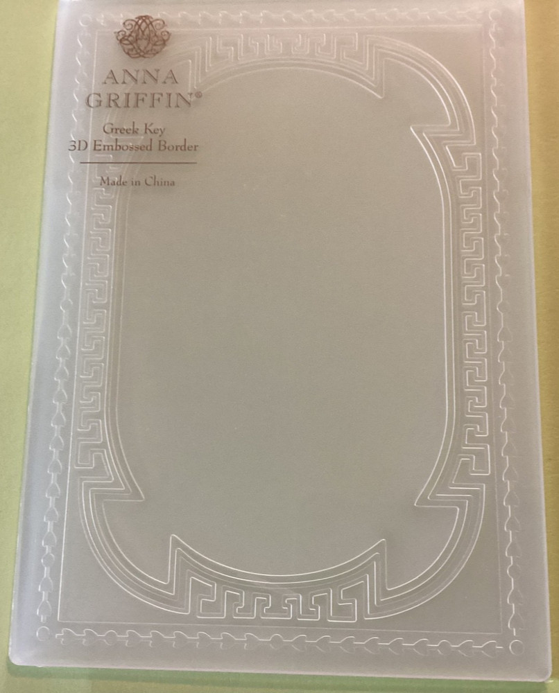 Anna Griffin Greek Key Frame Embossing Folder 5x7