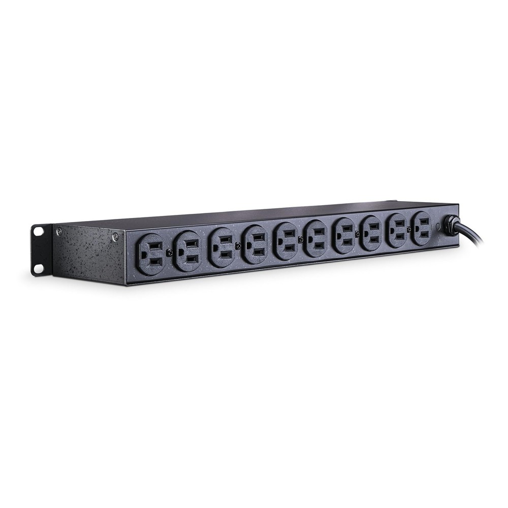 Basic PDU 100-125V 15A, 10 Outlets, 15ft Cord, 1U Rackmount