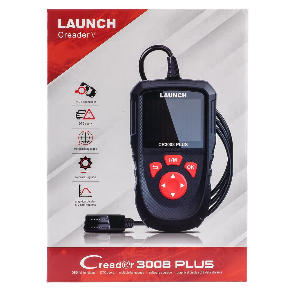 LAUNCH CR3008 Plus OBD2 Scanner Code Reader Check Engine OBD Car Diagnostic Tool