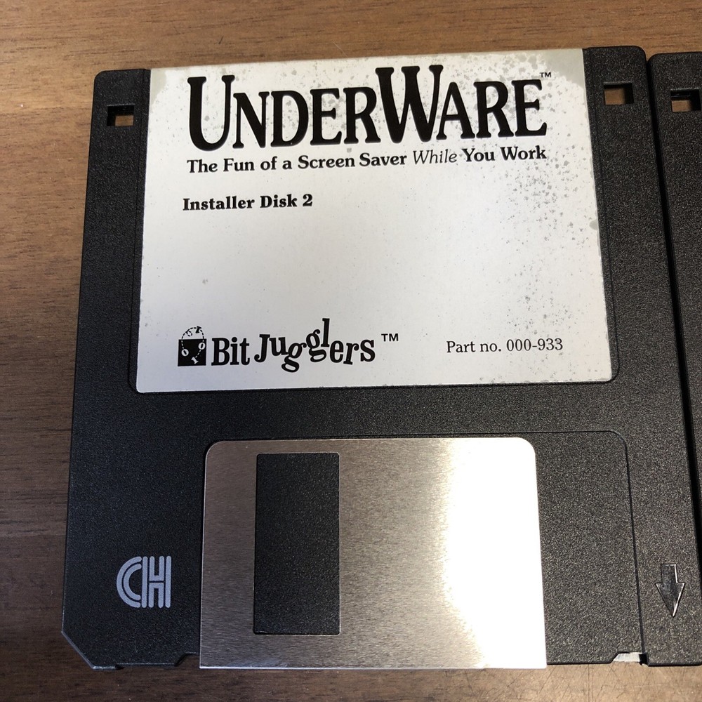 Vintahe 1994 UnderWare Software for Macintosh