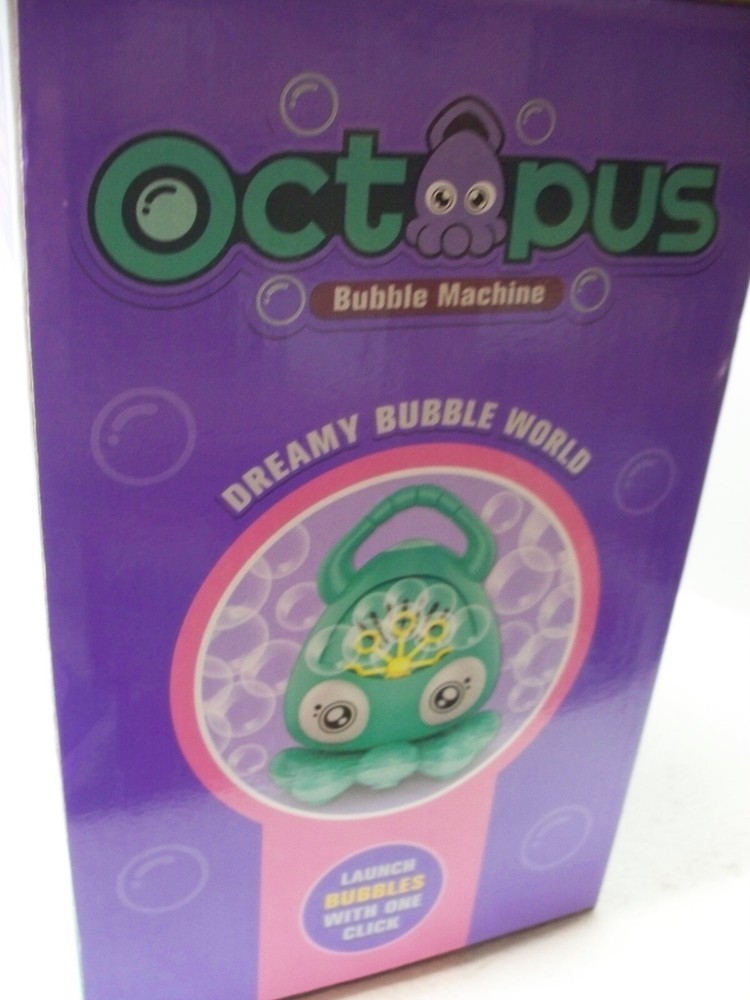 Octopus Bubble Machine Electric Set NEW IN BOX