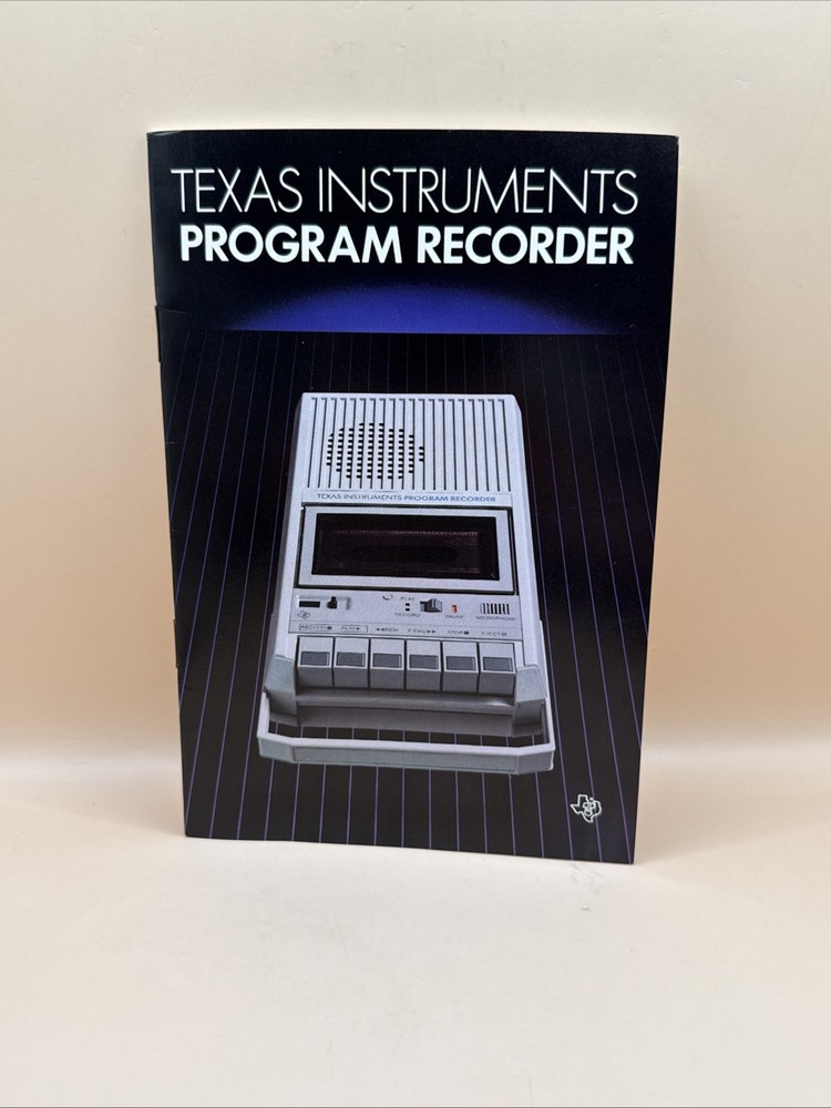 Texas Instrument (TI) Program Recorder Model Manual Only #PHP2700 1982