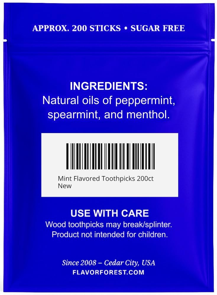 Mint Flavored Toothpicks 200ct