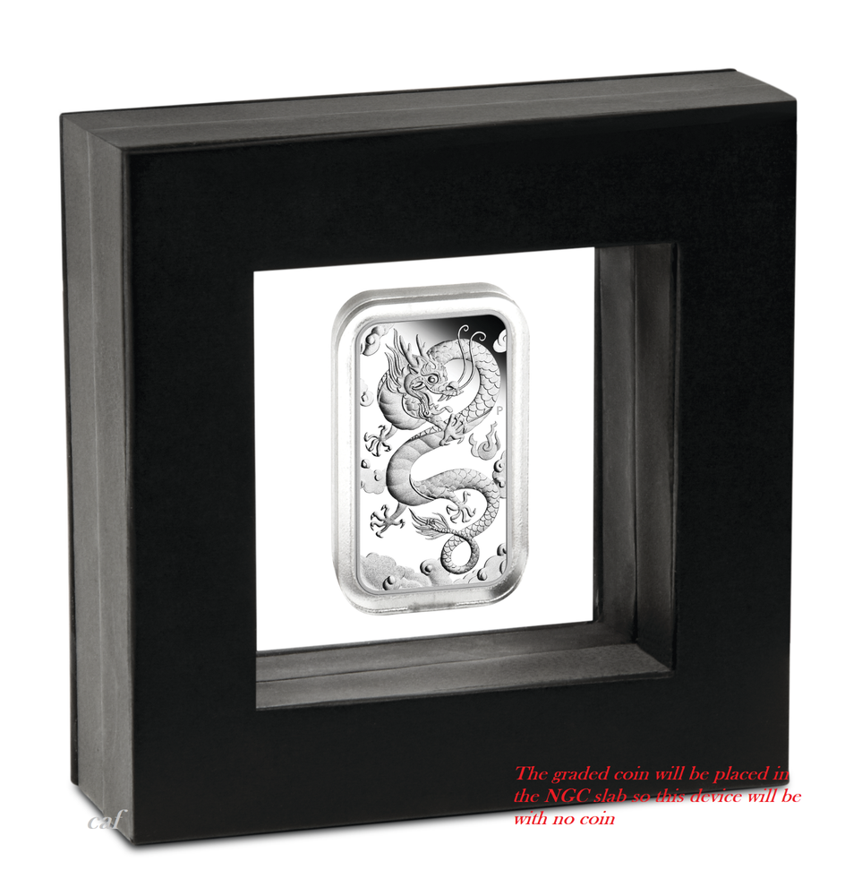 2019 Dragon 1oz PROOF Silver Rectangular $1 COIN NGC PF 70 FR Lunar Label