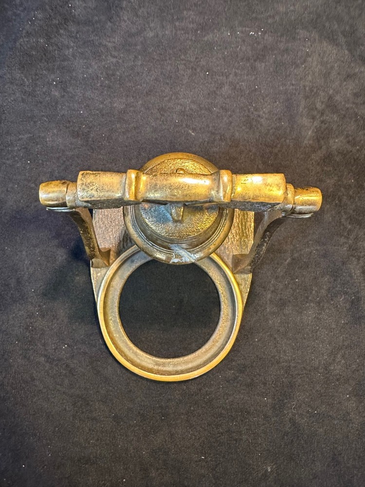 Vintage Solid Brass Liberty Bell Ashtray Holder