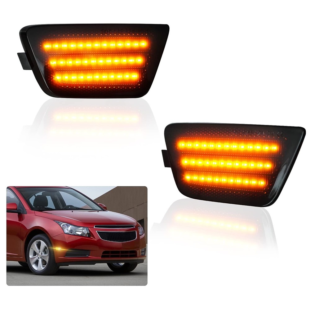 Bestview LED Side Marker Light Assembly, Front Bumper Park Signal Lamps Compa...