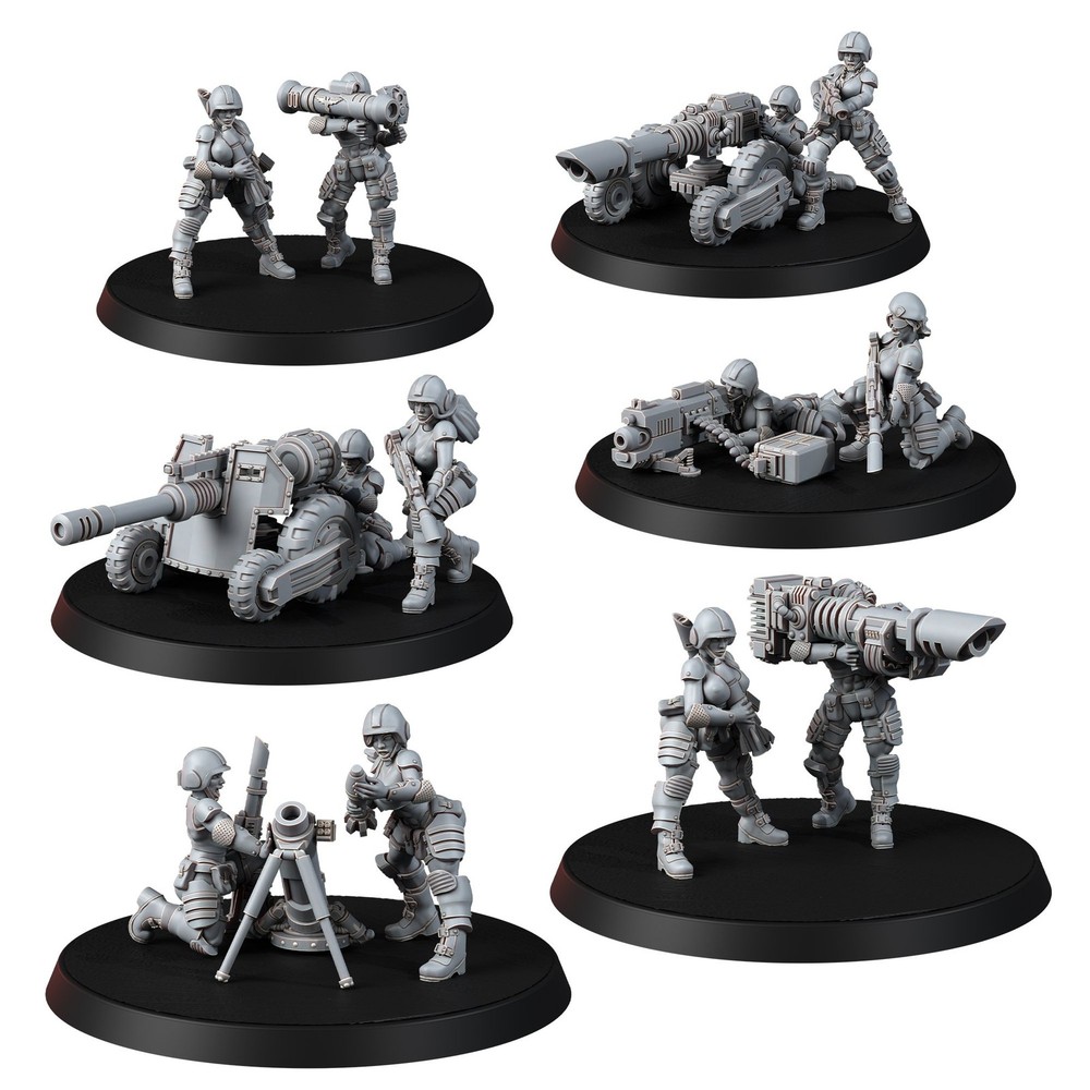 FEMALE CORPS SUPPORT WEAPONS (PIN-UP)