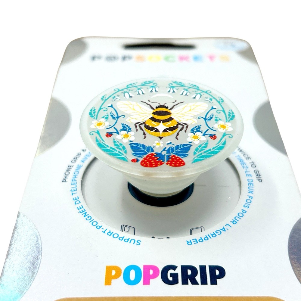 PopSockets PopGrip Premium Phone Grip & Stand - Translucent Bee Boho