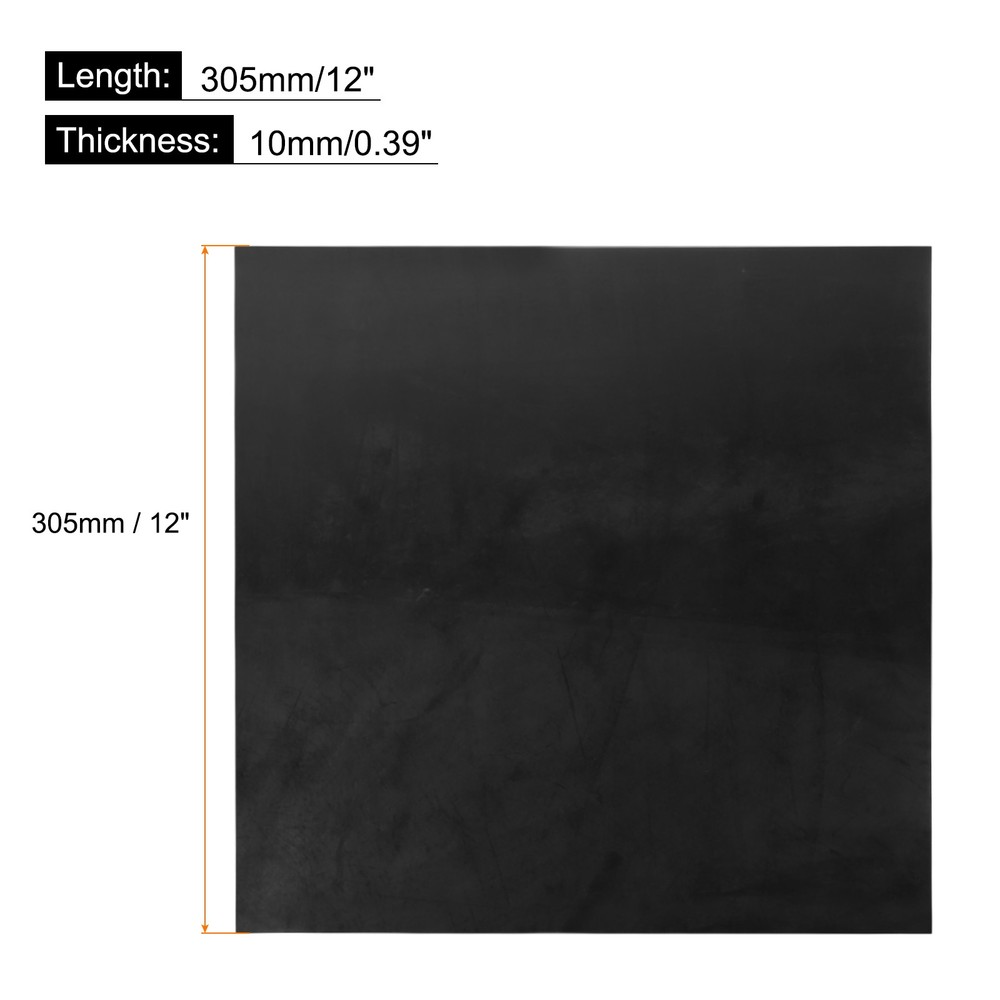 Solid Rubber Sheet 3/8" x 12" x 12" for Gaskets DIY Material