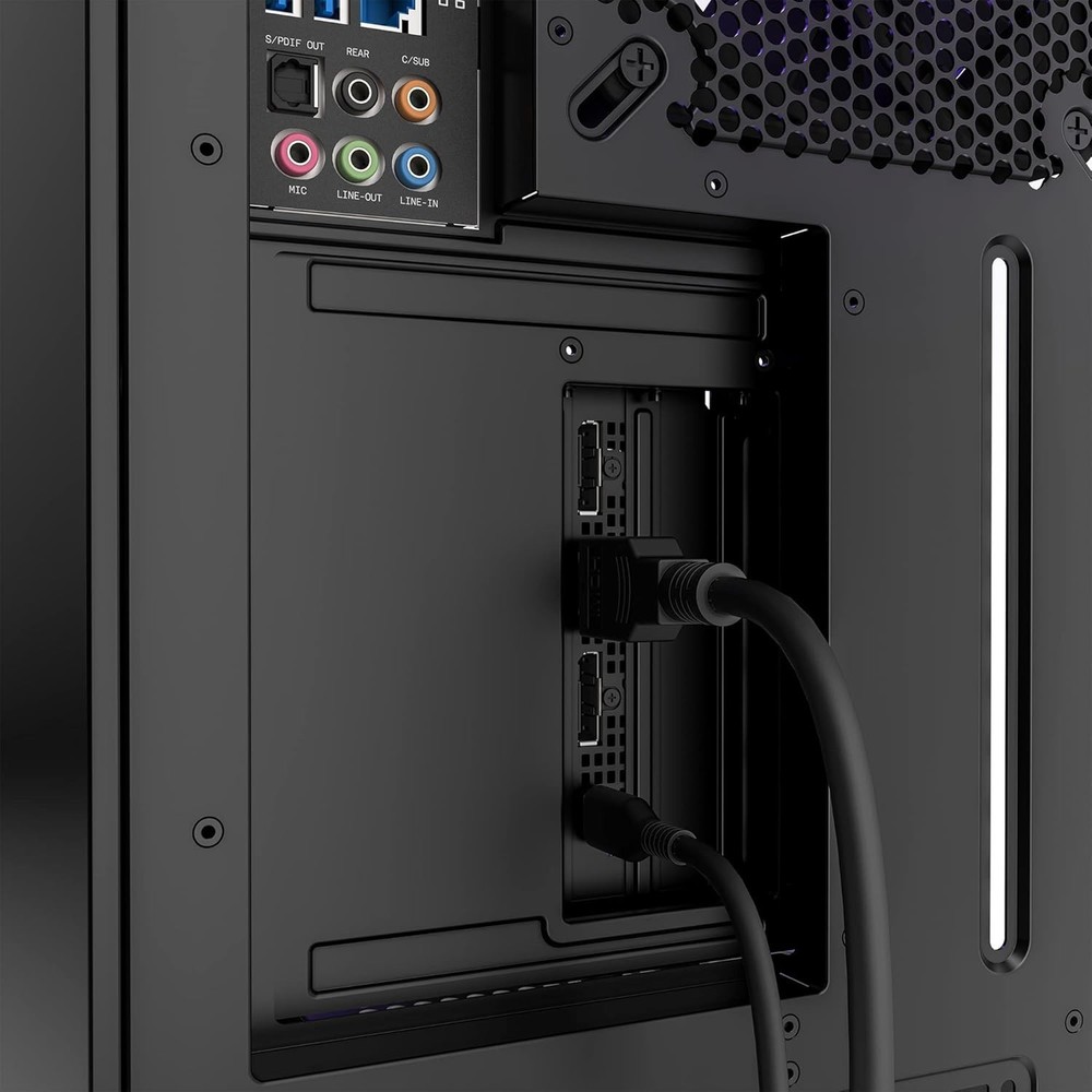 Vertical GPU Mounting Kit - -175 mm PCIe 4.0x16 Riser Cable - GPU Holder - St...