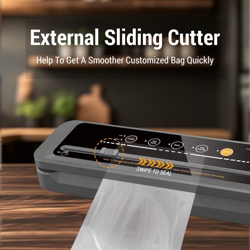 Vacuum Sealer Machine | Automatic Food Sealing System | Compact Design